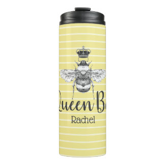 Bouteilles Isothermes Abee et rayures de la reine vintage | Personnalisé