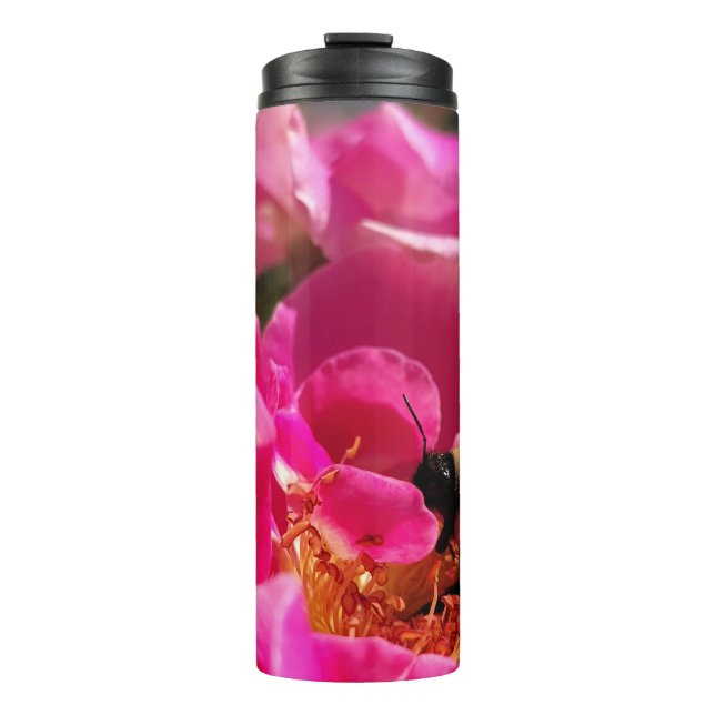 Bouteilles Isothermes Abeille et rose rose (Devant)