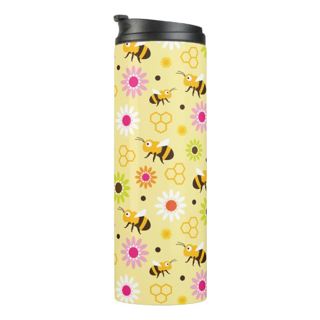 Bouteilles Isothermes Abeille & Fleurs (Tourné sur la droite)