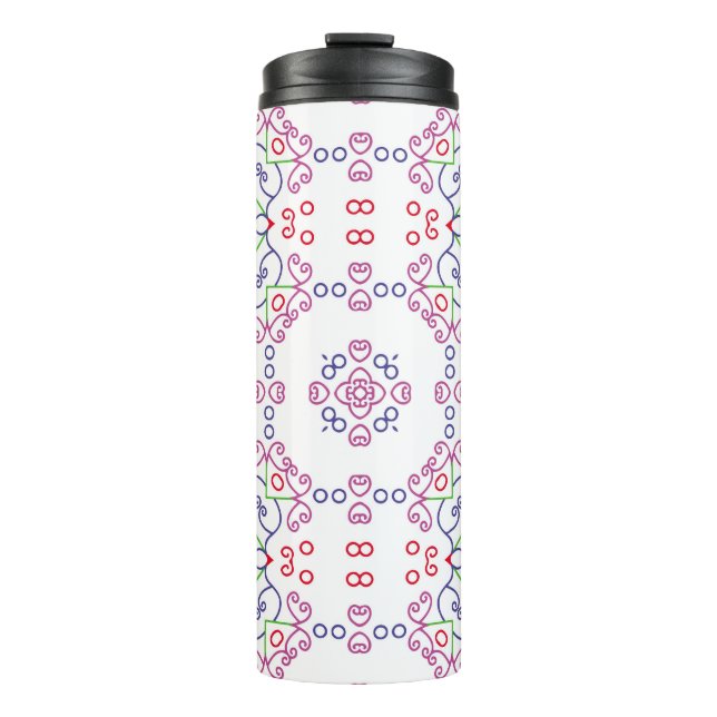 Bouteilles Isothermes Abstract floral pattern designabstract, art, home  (Devant)