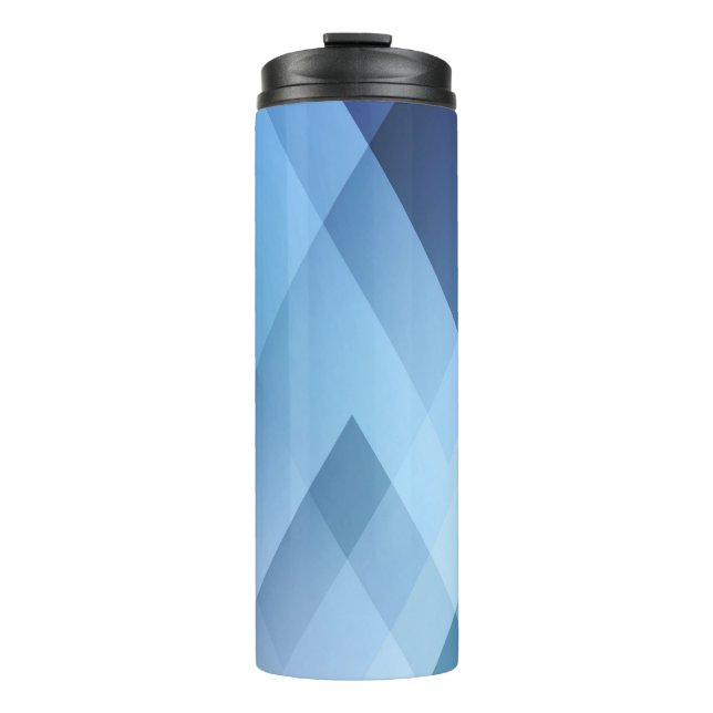 Bouteilles Isothermes Abstract light background. Blue triangle pattern.  (Devant)
