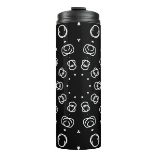 Bouteilles Isothermes Abstract Monochrome White Mandala Geometric Patter