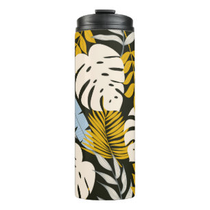 Bouteilles Isothermes Abstract seamless pattern with tropical leaves and