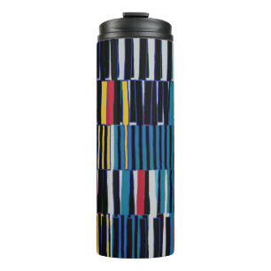 Bouteilles Isothermes Abstrait collage motif asymétrique. Brosser les tr