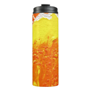 Bouteilles Isothermes Abstrait jaune orange