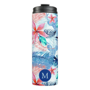 Bouteilles Isothermes Abstrait joli floral et l'art des cerfs Monogramme