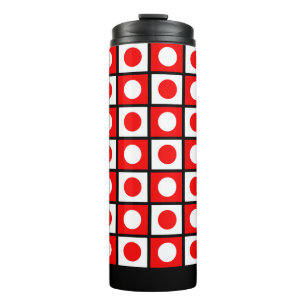 Bouteilles Isothermes Abstrait moderne noir rouge & blanc