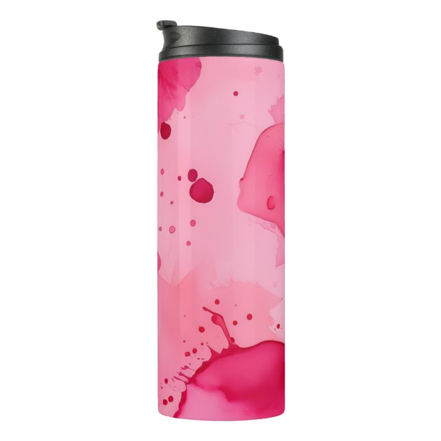 Bouteilles Isothermes Abstrait rose sur rose (Tourné sur la droite)