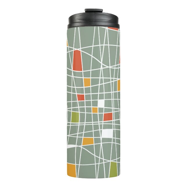Bouteilles Isothermes Abstrait sans fil : Design Motif moderne. (Devant)