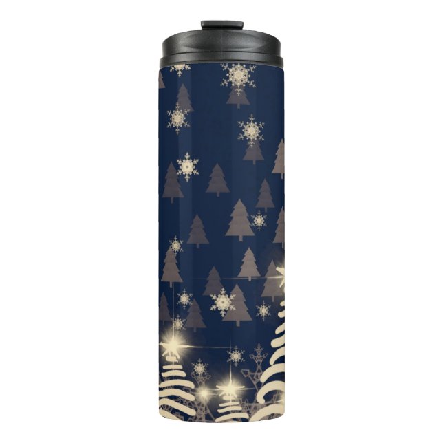 Bouteilles Isothermes Abstraits flocons de neige. 2d illustration. Saint (Devant)