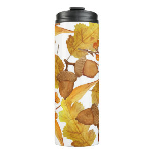 Bouteilles Isothermes Acornes d'automne : aquarelle Thanksgiving Design