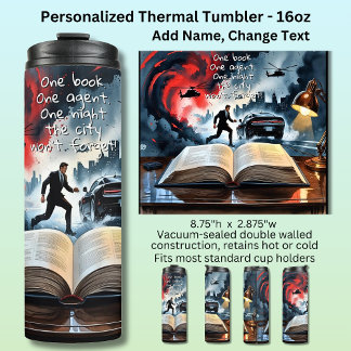 Bouteilles Isothermes Add Text Name, Spy Mystery Action Book Novel