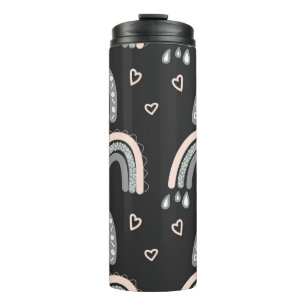 Bouteilles Isothermes Adorable arc-en-ciel sans couture motif dans Scand