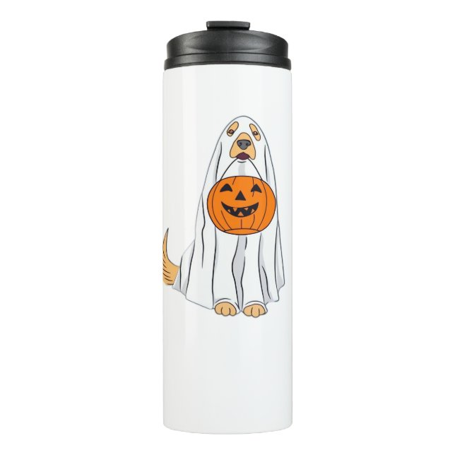 Bouteilles Isothermes Adorable Éffrayant Golden Retriever Ghost Classic  (Devant)