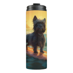 Bouteilles Isothermes Affenpinscher Beach Surf Peinture