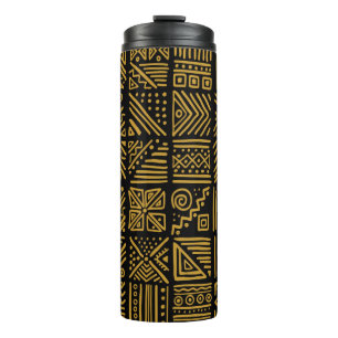 Bouteilles Isothermes Afrique clash vintage sans couture motif dans l'et