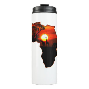 Bouteilles Isothermes Afrique T Carte Chemise De L'Afrique Le Soleil Sud