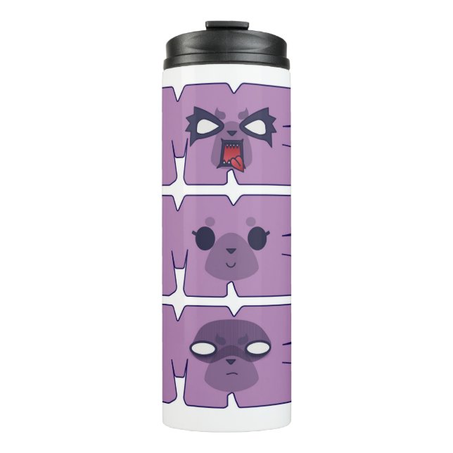 Bouteilles Isothermes Aggretsuko ! Gobelet isotherme Faces (Devant)