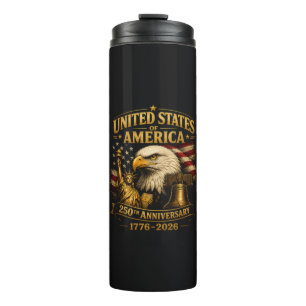 Bouteilles Isothermes Aigle du 250e anniversaire des États-Unis d'Amériq