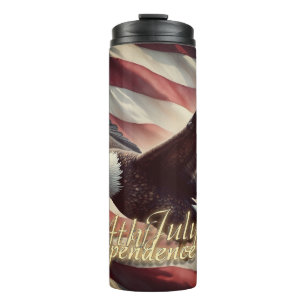 Bouteilles Isothermes Aigle du 4 juillet avec drapeau américain