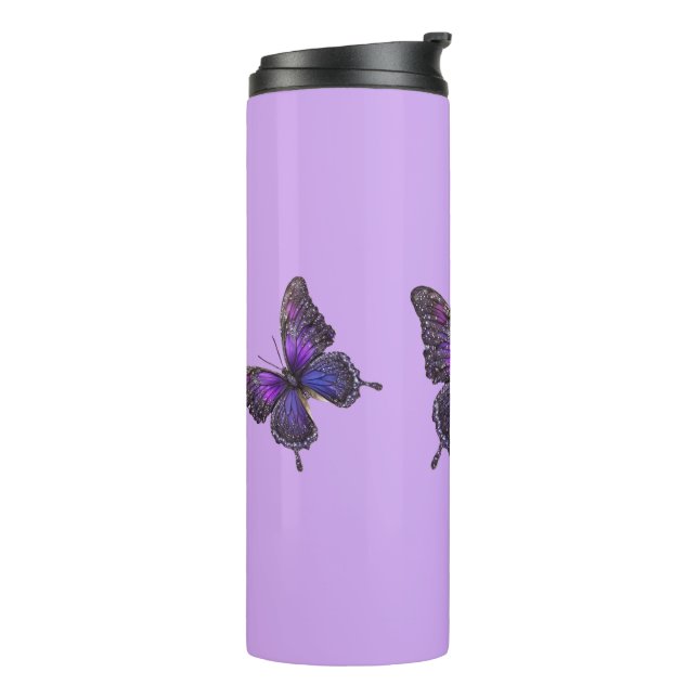 Bouteilles Isothermes Ailes rides : Papillon pourpre (Tourné sur la gauche)
