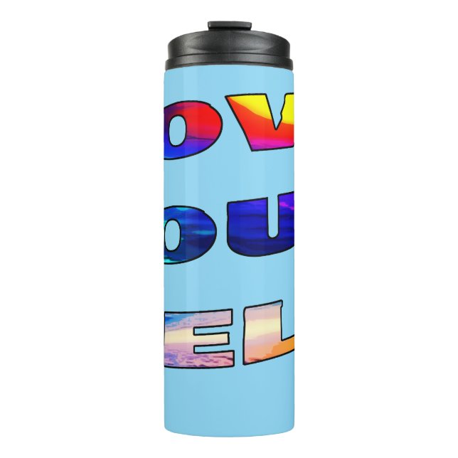Bouteilles Isothermes Aimez votre moi - (Devant)