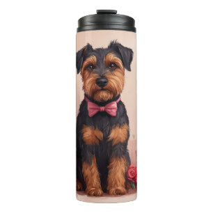 Bouteilles Isothermes Airedale avec des Roses - Saint-Valentin