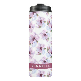 Bouteilles Isothermes Ajoutez votre motif floral romantique nommé