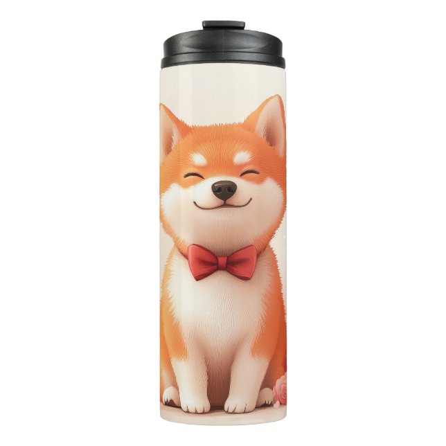 Bouteilles Isothermes Akita avec des roses - Saint-Valentin  (Devant)