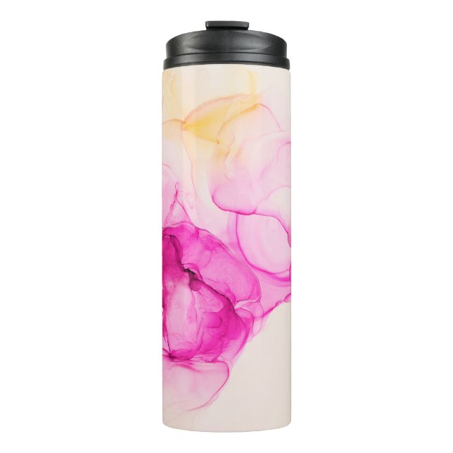 Bouteilles Isothermes Alcohol ink sea texture. Contemporary art. Spots o (Devant)