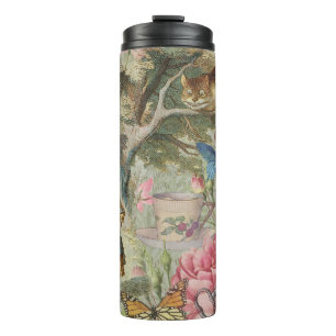 Bouteilles Isothermes Alice Chat du Cheshire Jardin de l'Arbre Wonderlan