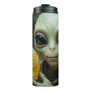 Bouteilles Isothermes Alien Extraterrestre et Citron Cristallin  