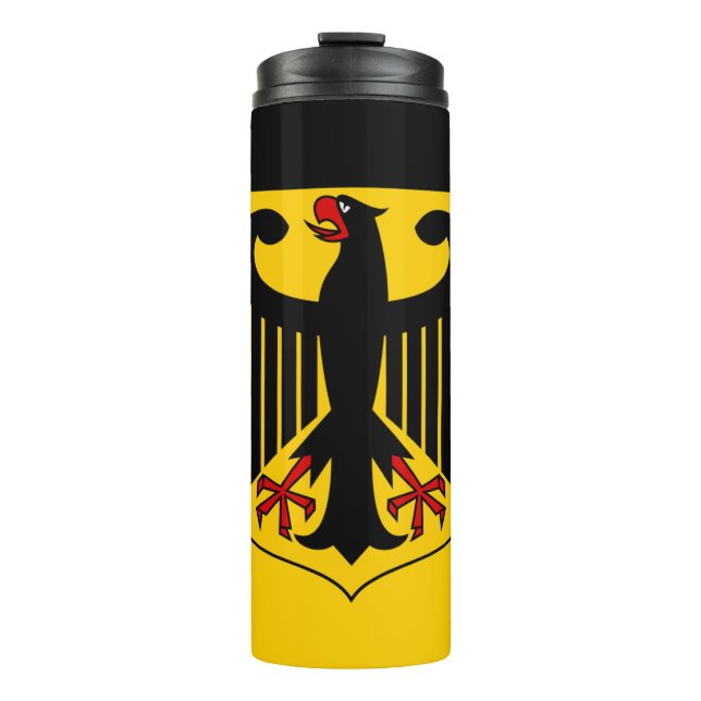 Bouteilles Isothermes Allemagne Travel Mug, drapeau patriotique allemand (Devant)