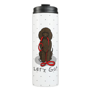 Bouteilles Isothermes Allons-y ! Marche Chien Irish Water Spaniel (foie