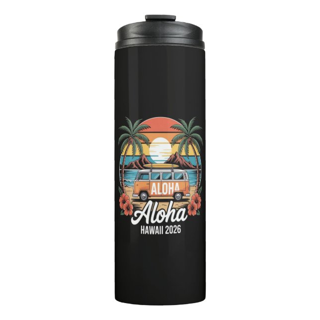 Bouteilles Isothermes Aloha Hawaï 2026 (Devant)