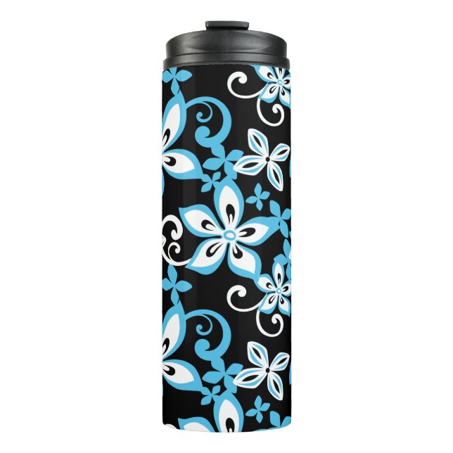 BOUTEILLES ISOTHERMES ALOHA HAWAII (NOIR/BLEU) (Devant)