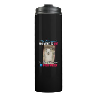 Bouteilles Isothermes Alpaca Llama - Push Harder Encouragement
