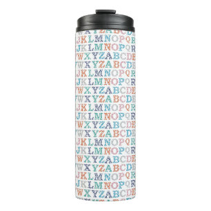 Bouteilles Isothermes Alphabet de la nurserie coloré et mignon ABC