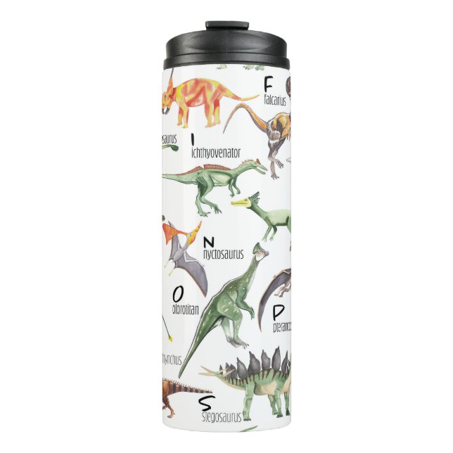Bouteilles Isothermes Alphabet Dinosaure (Devant)