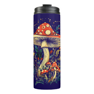 Bouteilles Isothermes Amanita Muscaria Champignon Botanique Cottagecore 