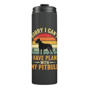 Bouteilles Isothermes Amant de Chien de Crépuscule Vintage Plans Pitbull