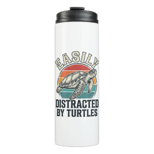 Bouteilles Isothermes Amateur de tortues vintage facilement distrait par