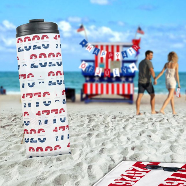 Bouteilles Isothermes America 250 Stars & Stripes 1776 2026 Lettering (Créateur téléchargé)