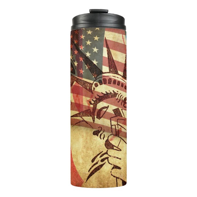 Bouteilles Isothermes America, grunge background (Devant)