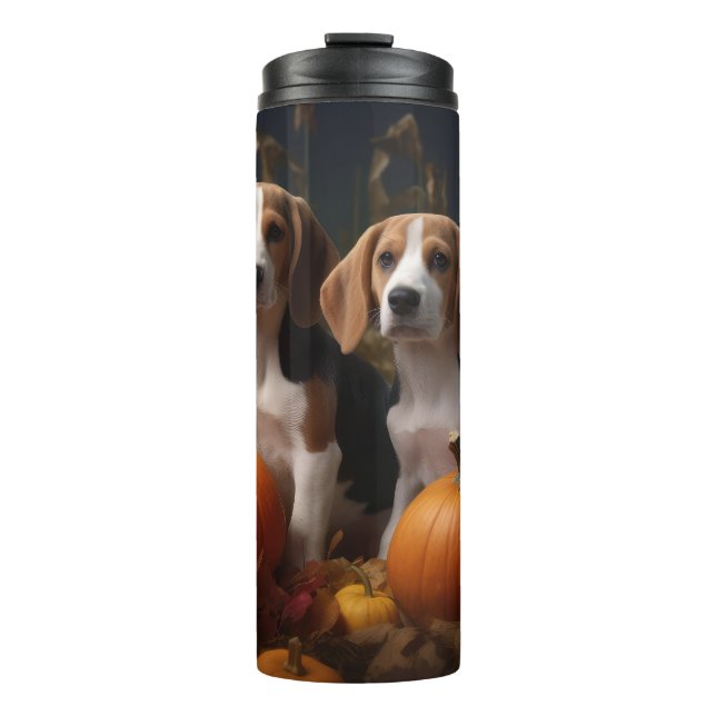Bouteilles Isothermes American Anglais Foxhound Puppy Automne Delight (Devant)