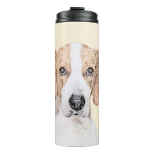 Bouteilles Isothermes American Foxhound Painting - Joli art original chi