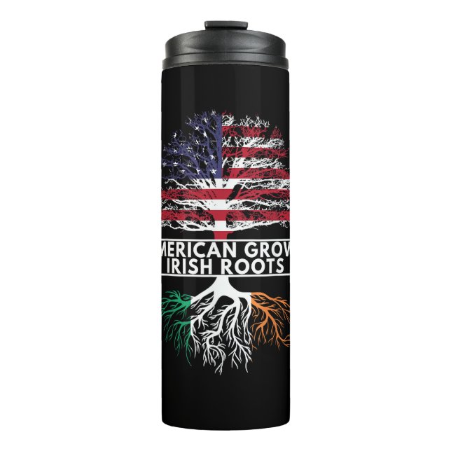 Bouteilles Isothermes American Grown Irish Roots Flag Irlande ST. PATRIQ (Devant)