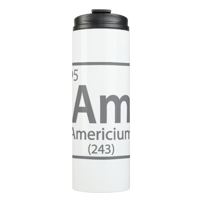 Bouteilles Isothermes Americium - Tableau périodique de la science améri (Devant)