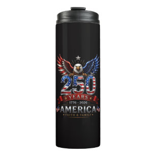 Bouteilles Isothermes Amérique 250 Aigle Patriotique Foi Famille