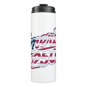 Bouteilles Isothermes Amérique 250 Drapeau Script Semiquincentennial Des